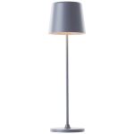 Brilliant Lampa Stołowa Kaami Metal Plastikowy Szary 2W 310lm - 830 Ciepła Biel | 100mm - IP44 - Zewnętrzna - Ściemnianie 