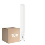 Opakowanie 10x Philips CorePro PL-L LED Żarówka EM/Mains 12W - 830 Ciepła Biel | 4-Piny - Zamienne 24W