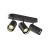 SLV Asto Aluminium Spot Czarny | Nadaje Się Do 3x GU10